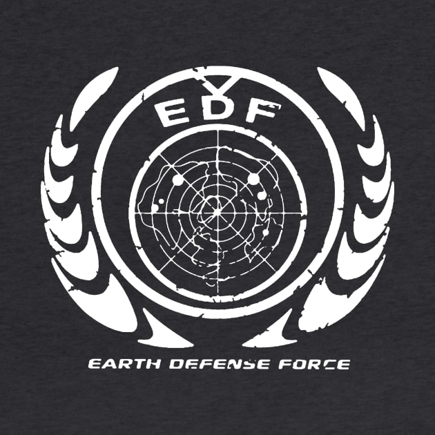 Earth Defense Force Logo - White by CustomDesig